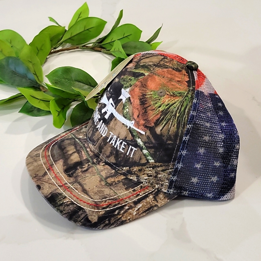 COPY - Come and Take it Hat American Flag Camo - Picture 2 of 4
